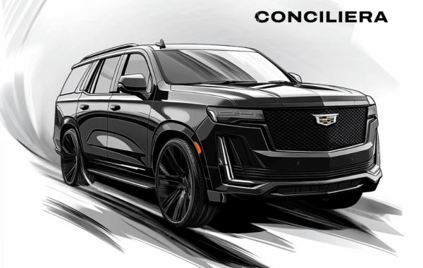 Premium Cadillac Escalade chauffeur-driven SUV for executive travel and luxury transfers